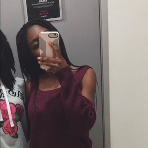Cold Shoulder Sweater